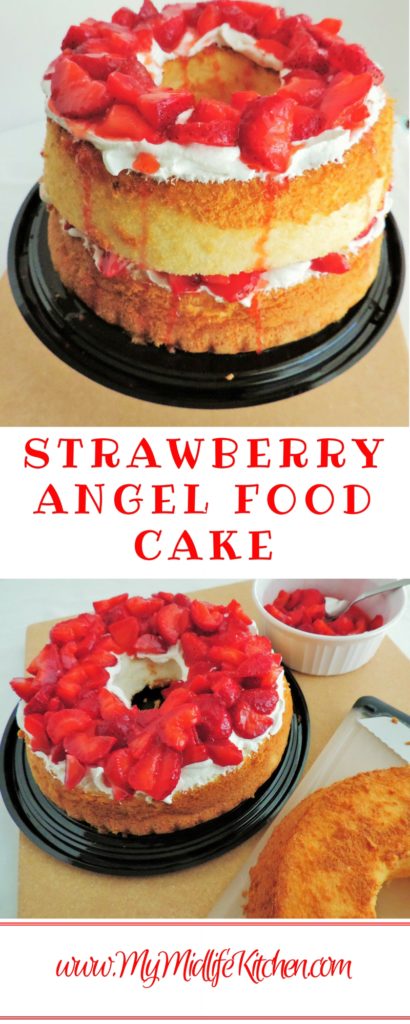 Summer's Last Hurrah-Strawberry Angel Food Cake - My Midlife Kitchen