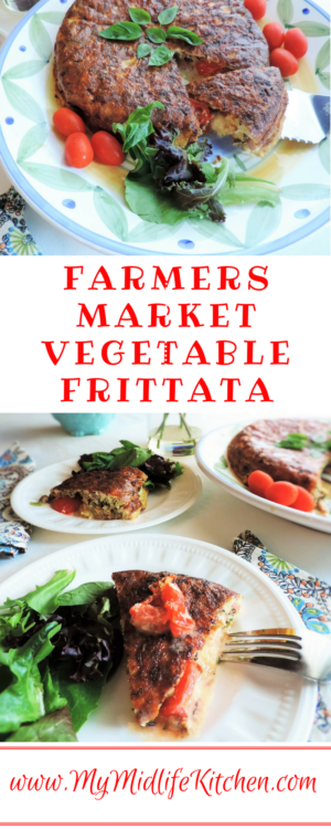 Farmers Market Vegetable Frittata - My Midlife Kitchen
