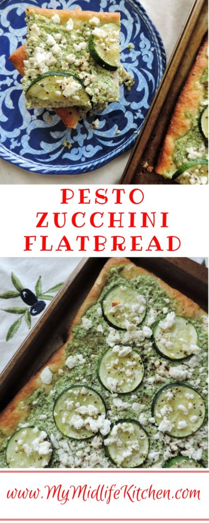 Summer Bounty Pesto Zucchini Flatbread