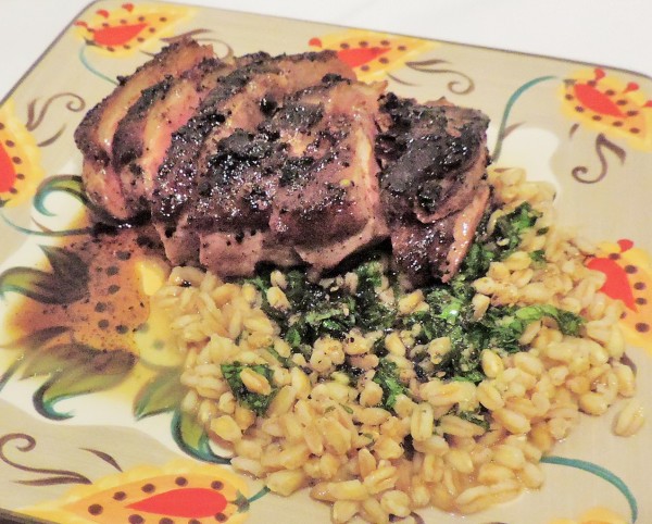 Duck & Orzo Served