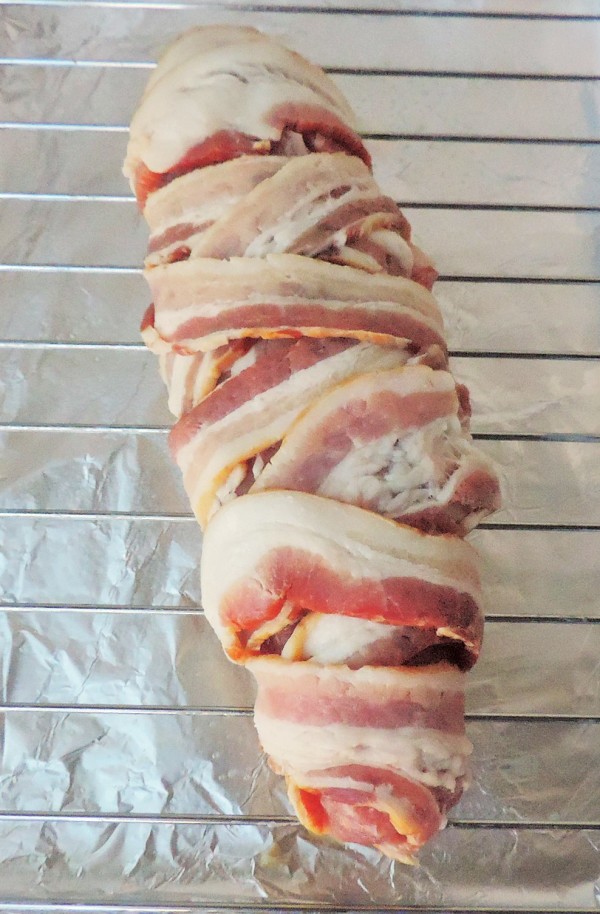 Bacon Wrapped Porkloin Ready to Cook