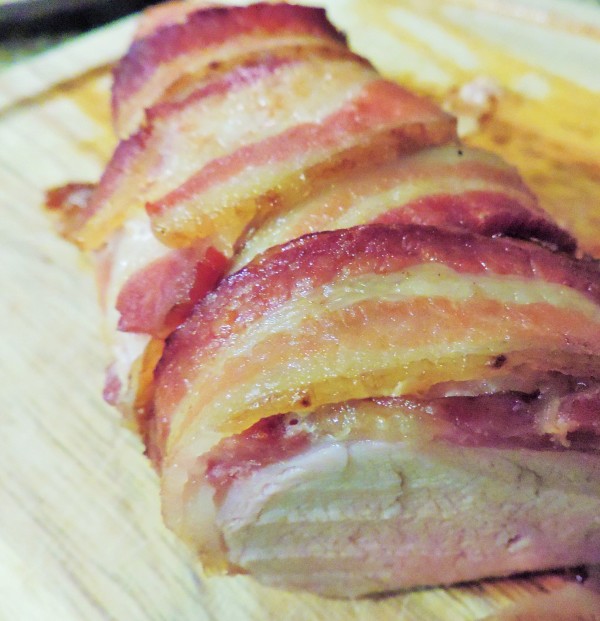 Bacon Wrapped Pork Sliced