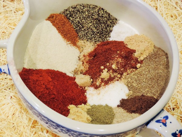 BBQ Rub Ingredients Ready for Mixing