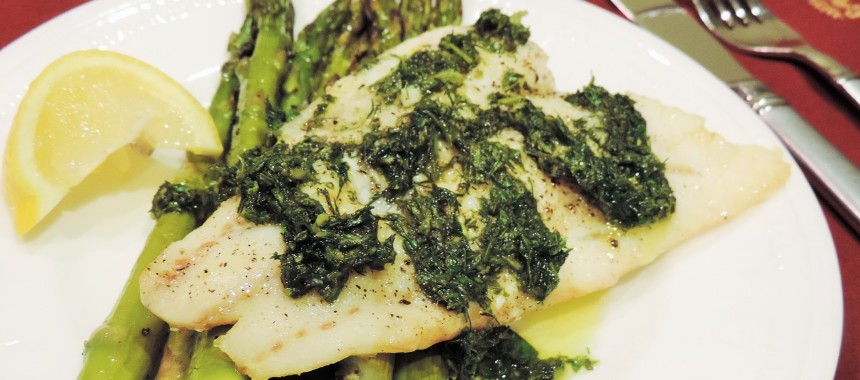 Cod with Herb Pesto