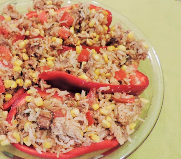 Pork and Rice in Peppers
