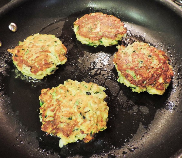 Zucchini Cakes Browned