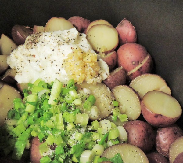 Steamed Potatoes Ready to Mash