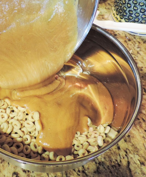 Peanut Butter Sauce in Cereal