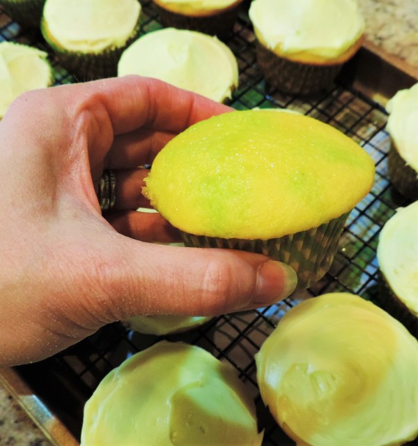 Unfrosted Lemon Lime Cupcakes