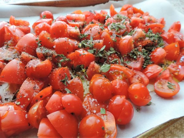 Tomatoes Ready for Roasting