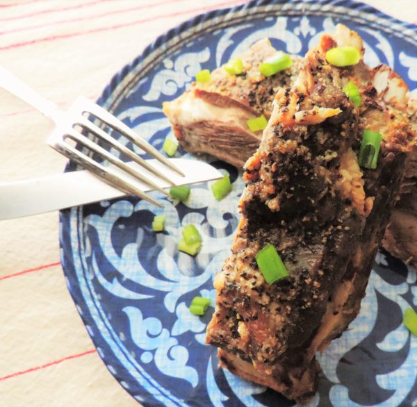 Oven Roasted Goat Ribs