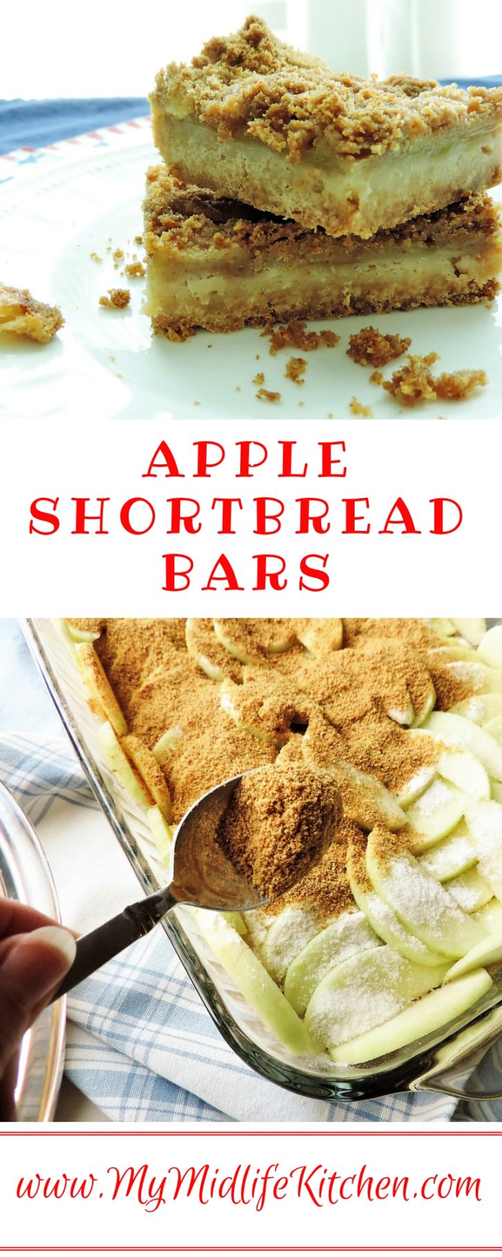 Apple Shortbread Bars - My Midlife Kitchen