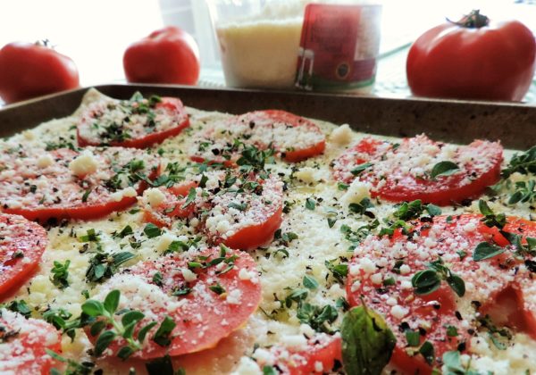 Easy Summer Tomato Flatbread Assembly