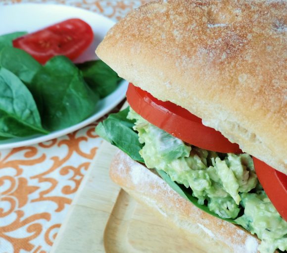 Healthy Avocado Chicken Salad Sandwich