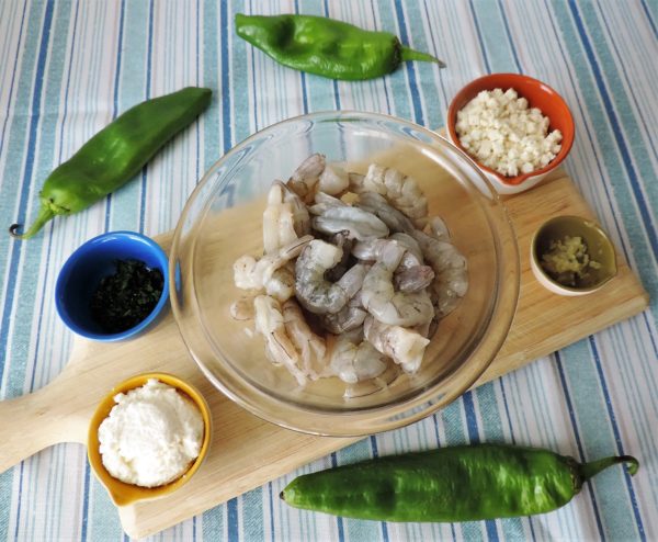 Hatch Chiles with Shrimp